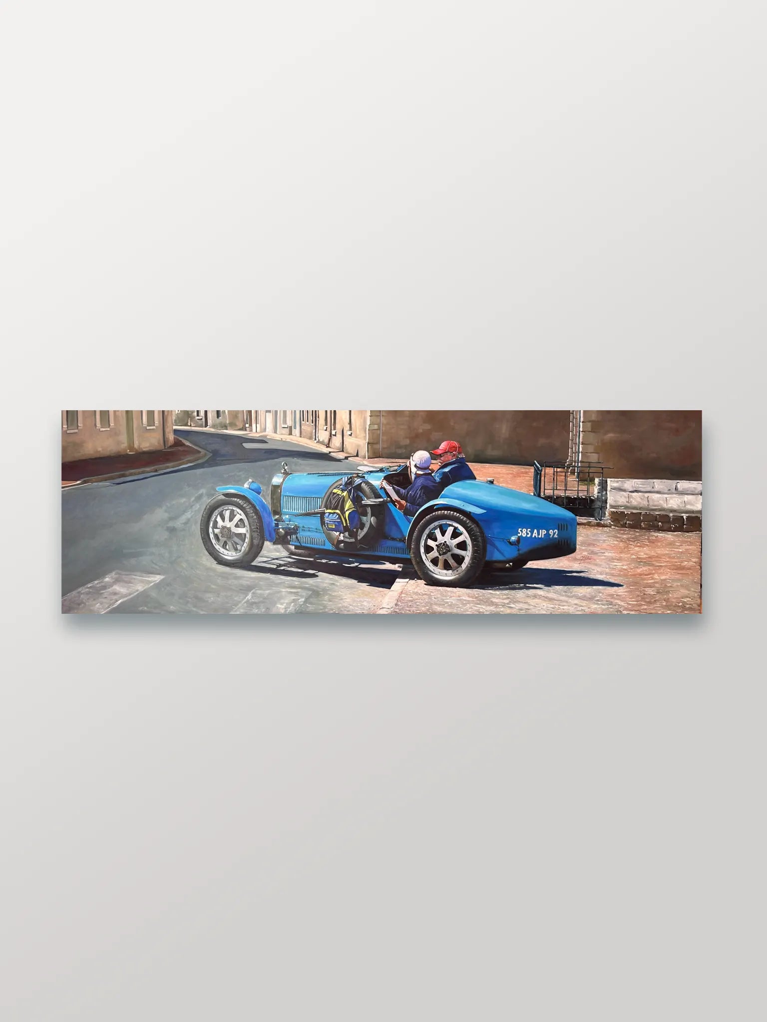 Bugatti scavenger-hunt rally in Champigny-sur-Veude, Centre-Val de Loire, France