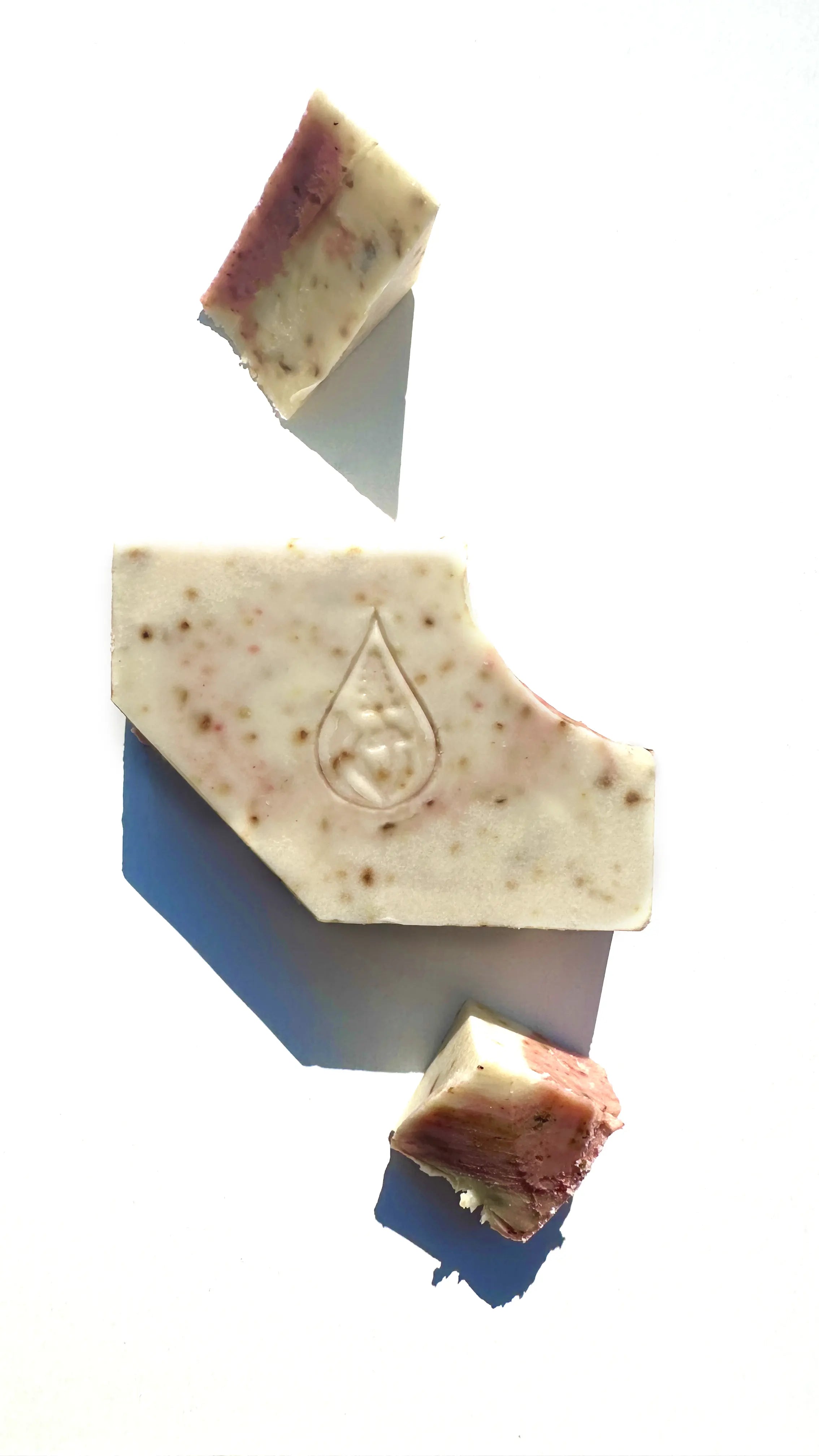 By Valenti Garden of Roses Bar Soap with brand logo cut in pieces